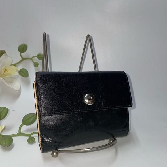 Vintage Kate Spade Leather Compact Wallet Black - Picture 9 of 10